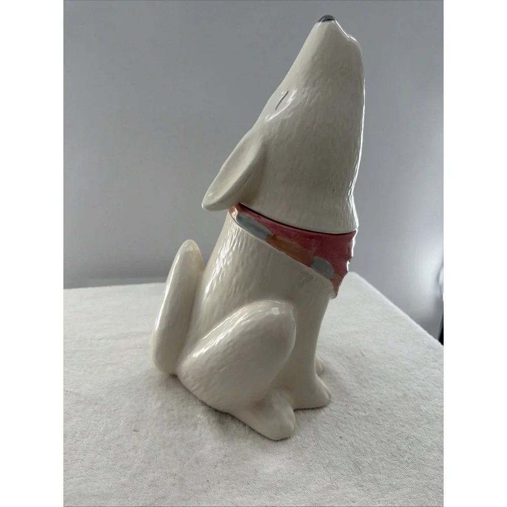 Vintage Southwest Treasure Craft Howling Coyote Prairie Dog Wolf Cookie Jar